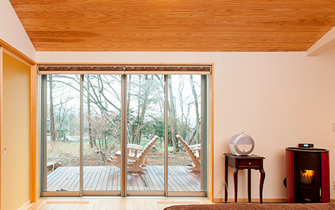 杉の無節の天井